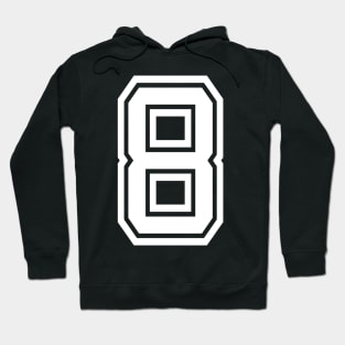 Numbers 8 for a sports team, group, or community Hoodie